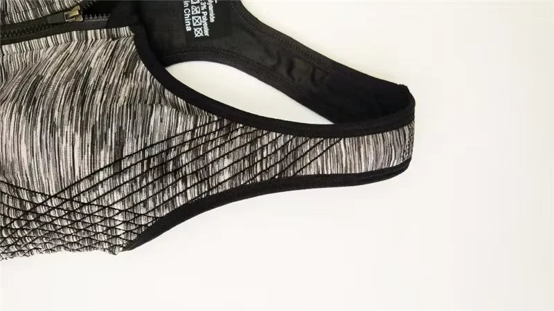 Women Sports Bra Front Zipper Sports Bra Breathable Shock-proof Underwear High Impact Yoga Bra Running Vest Fitness Workout Tops