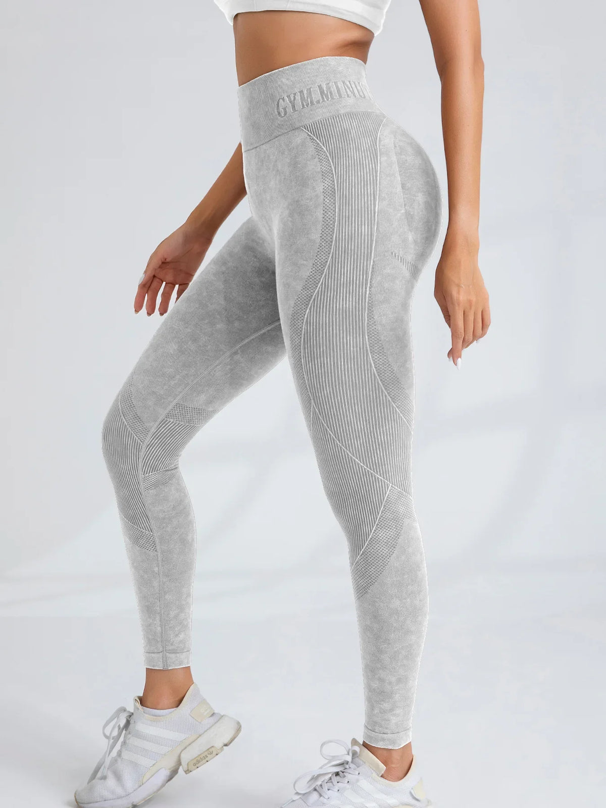 Sand-Washed Seamless Yoga Leggings