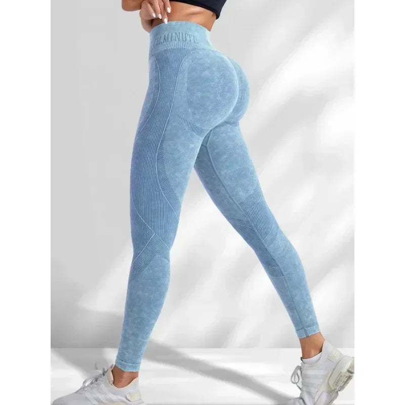 Sand-Washed Seamless Yoga Leggings