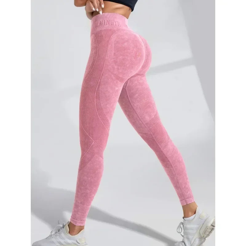 Sand-Washed Seamless Yoga Leggings
