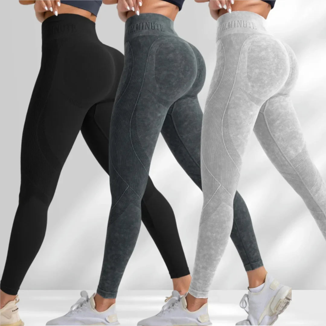 Sand-Washed Seamless Yoga Leggings
