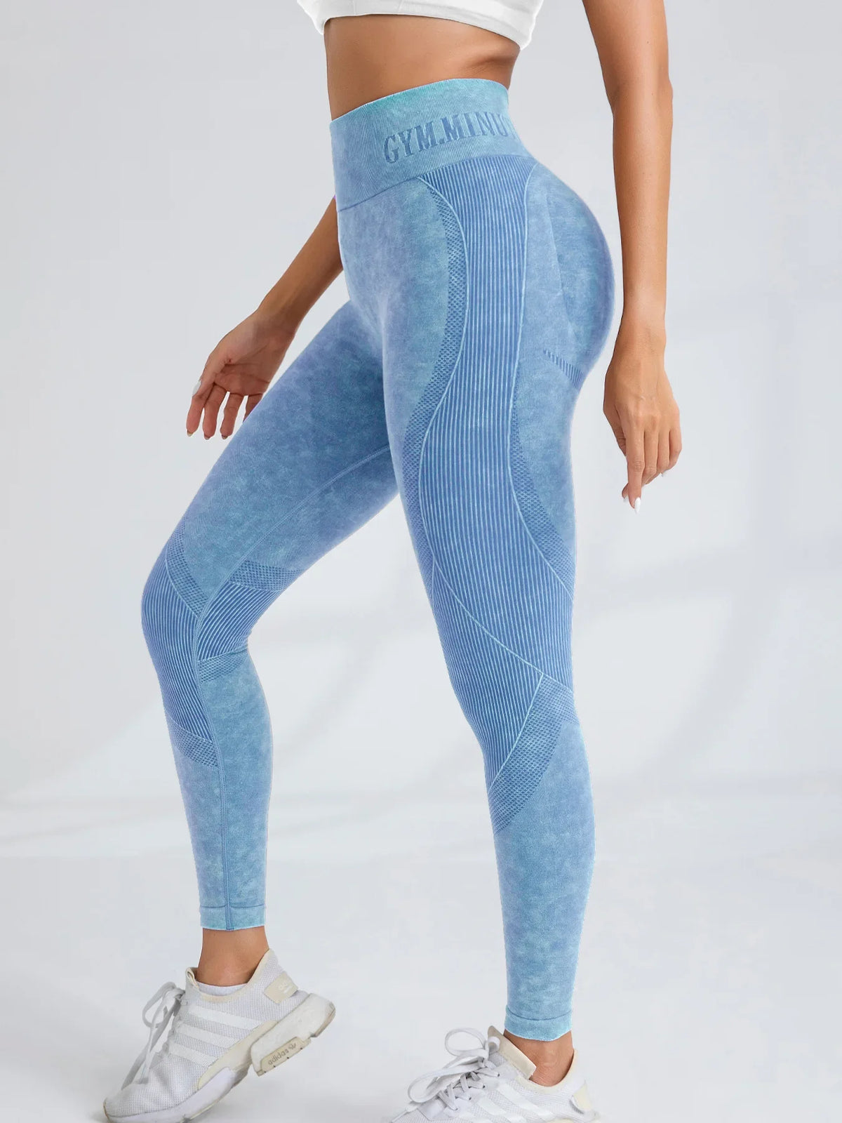 Sand-Washed Seamless Yoga Leggings