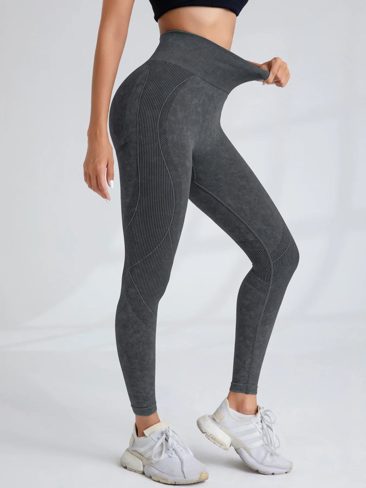 Sand-Washed Seamless Yoga Leggings