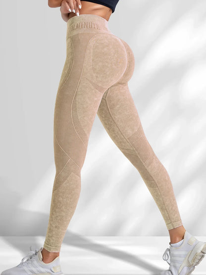 Sand-Washed Seamless Yoga Leggings