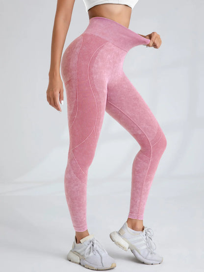 Sand-Washed Seamless Yoga Leggings
