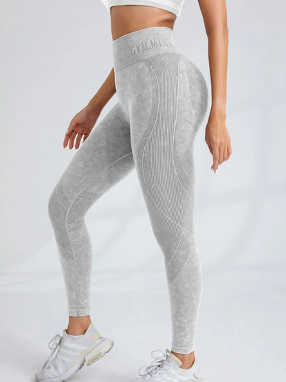 Sand-Washed Seamless Yoga Leggings