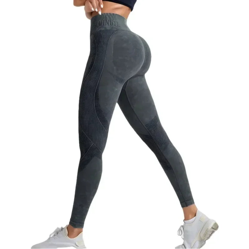 Sand-Washed Seamless Yoga Leggings