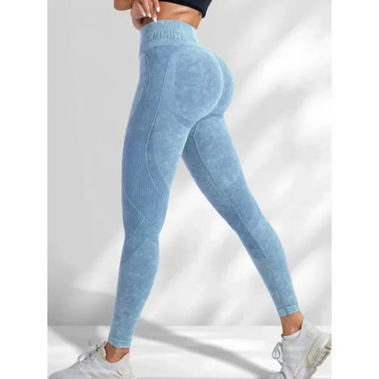 Sand-Washed Seamless Yoga Leggings