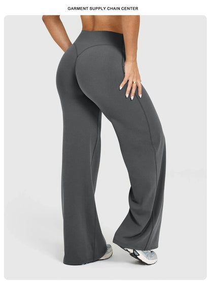 High-Waisted Wide-Leg Yoga Pants