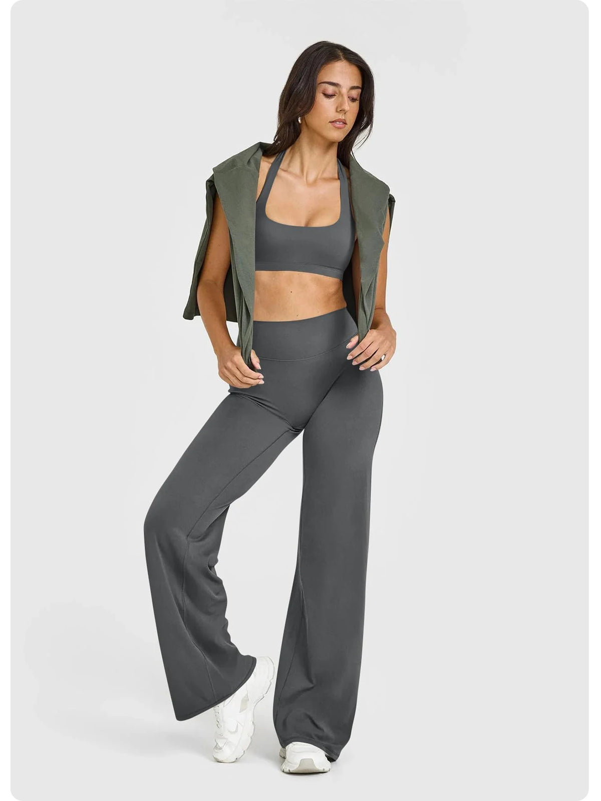 High-Waisted Wide-Leg Yoga Pants