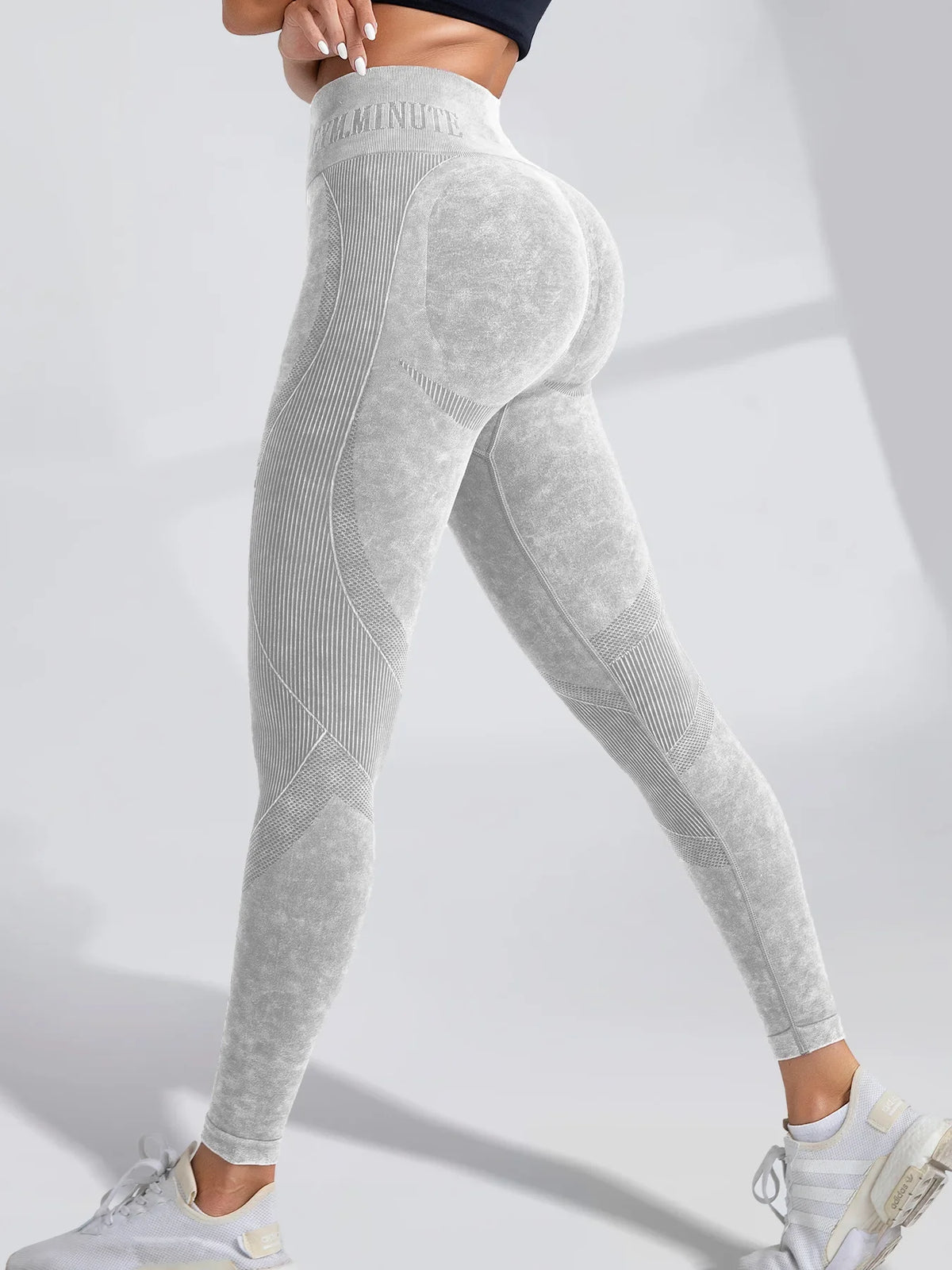 Sand-Washed Seamless Yoga Leggings