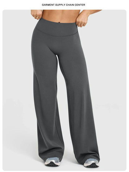High-Waisted Wide-Leg Yoga Pants