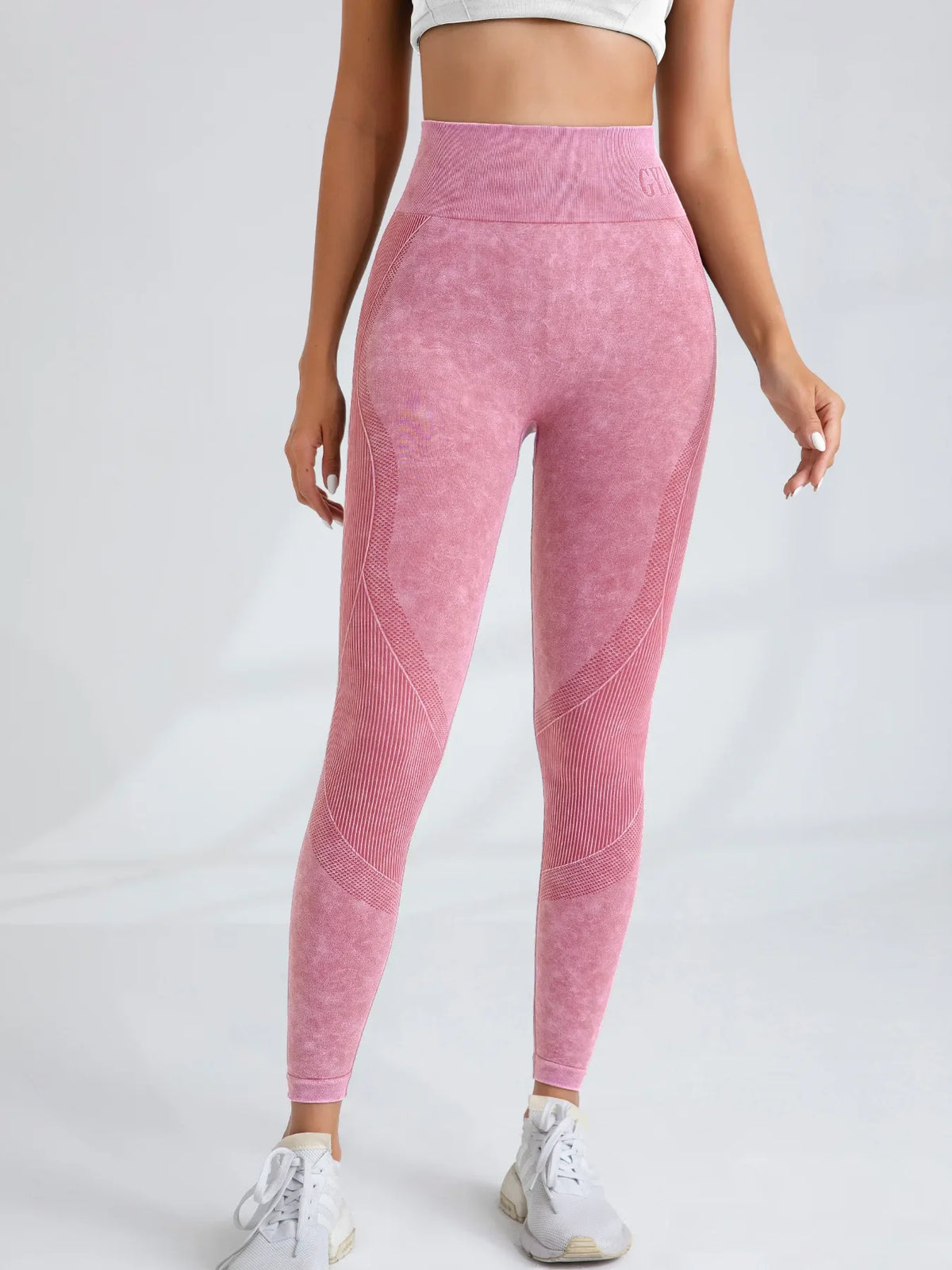 Sand-Washed Seamless Yoga Leggings