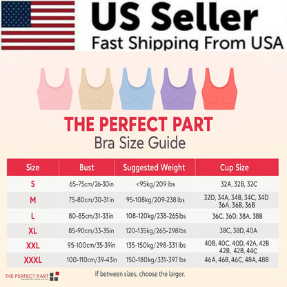 Sport Bras Seamless Wire-Free Light Support Tank Sports Yoga Sleep Bra 3 Pack US